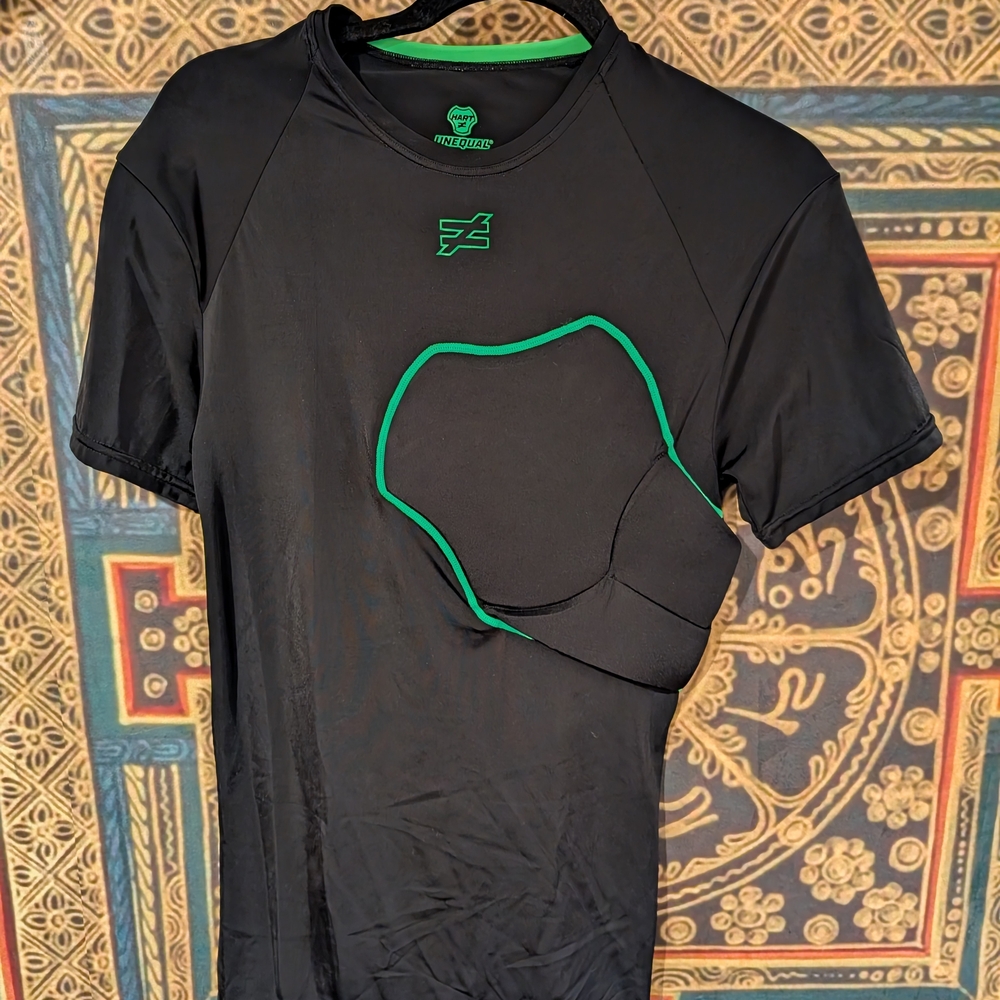 Unequal HART Protective Compression Shirt w/ Tufts Tested Proven Heart Pad S